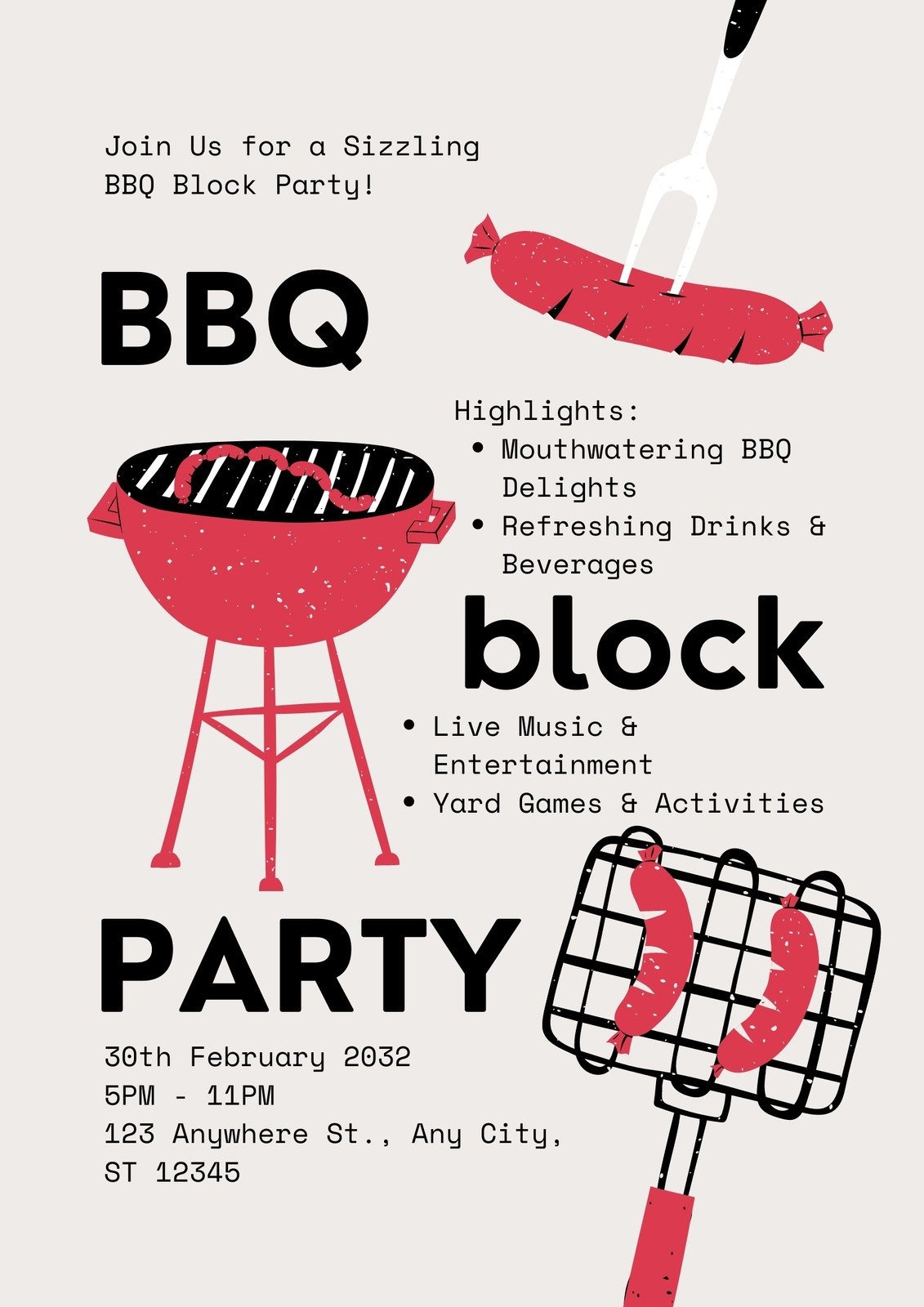 Free And Customizable Bbq Templates