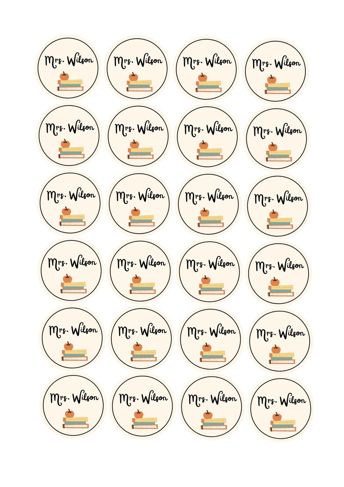 Free And Customizable Circle Sticker Templates