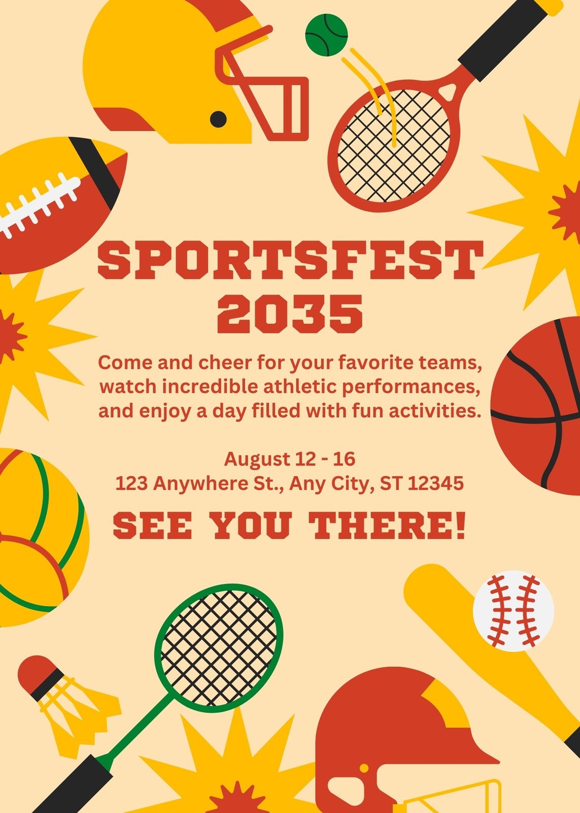 Free And Customizable Sports Templates Free And Customizable Sports Templates