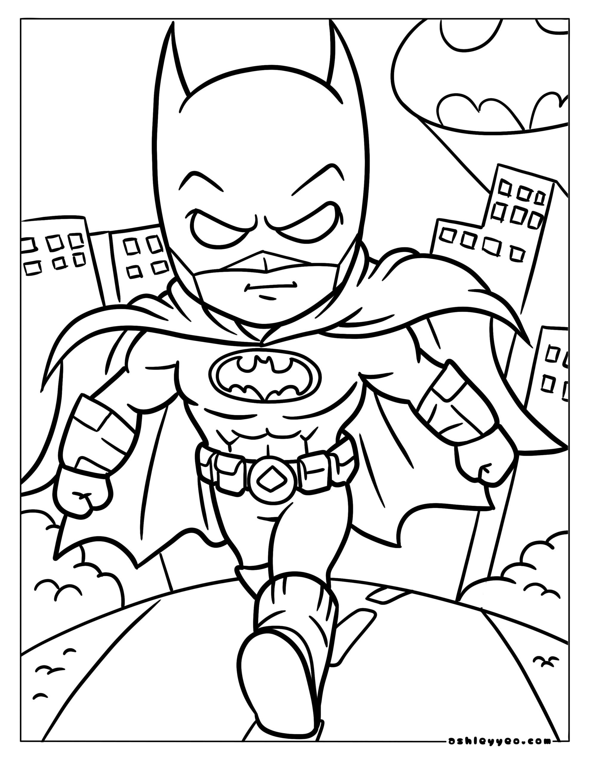 Free Batman Coloring Pages