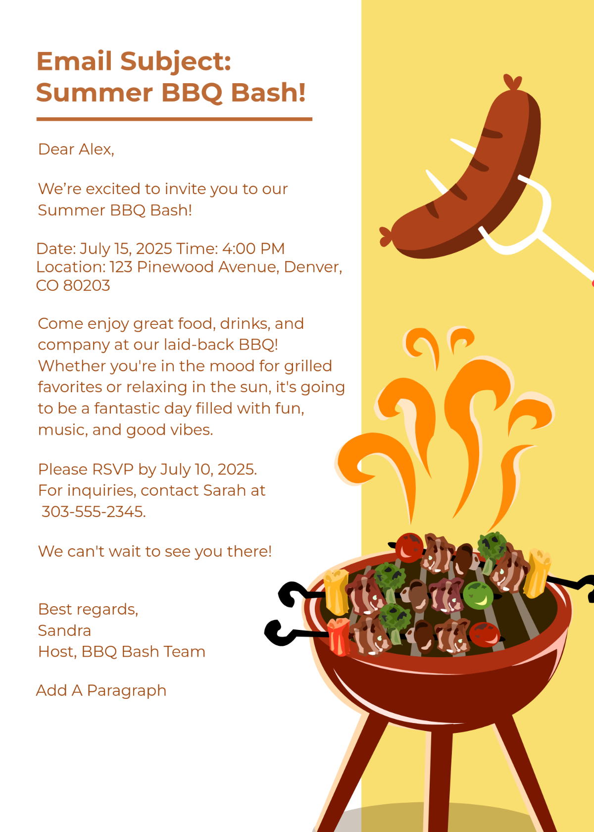 Free Bbq Invitation Templates Editable And Printable