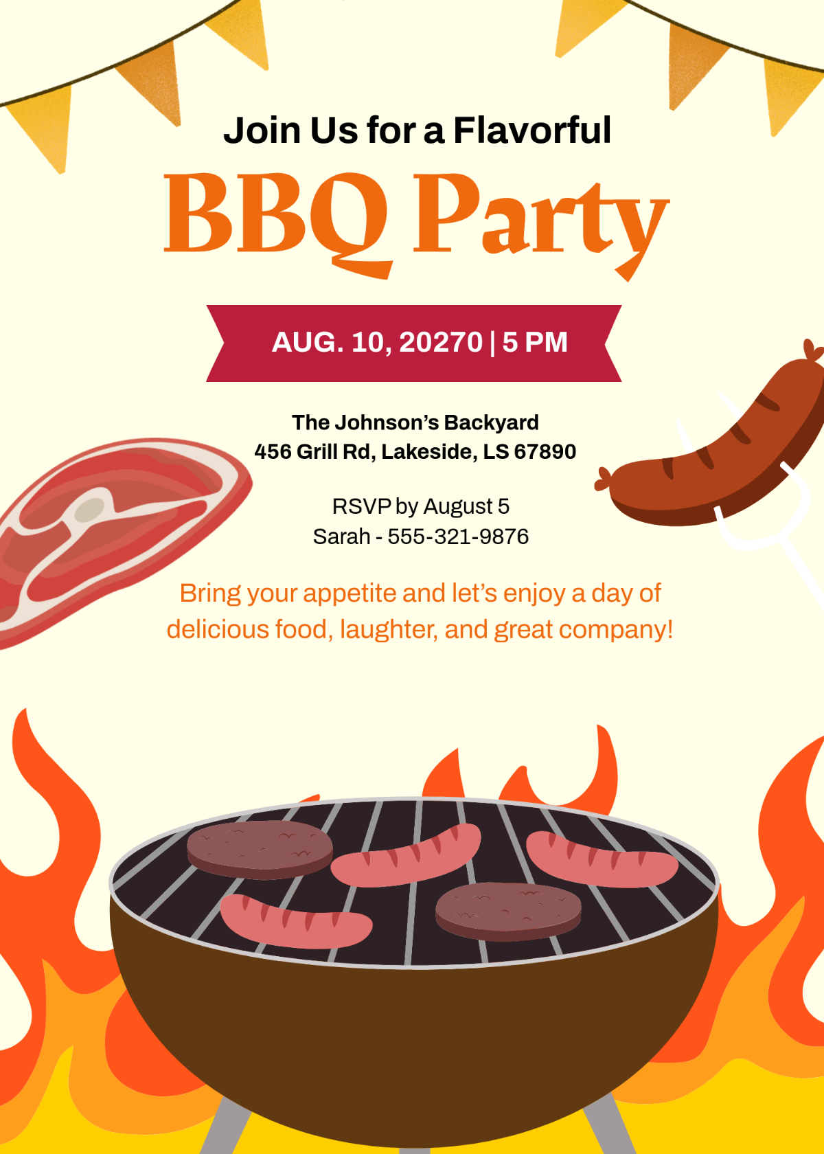Free Bbq Invitation Template Word