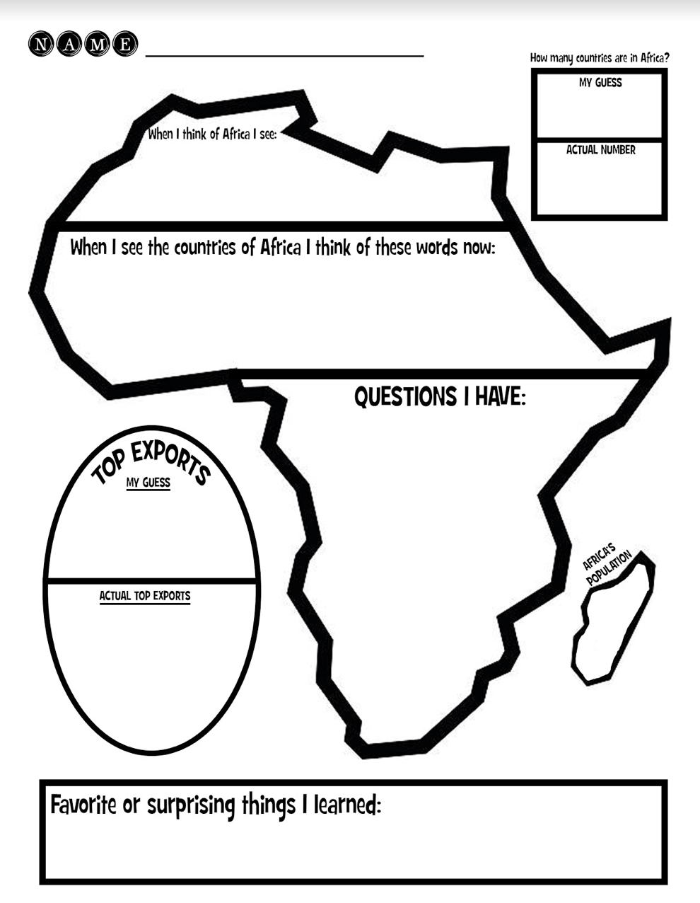 African American History Worksheets