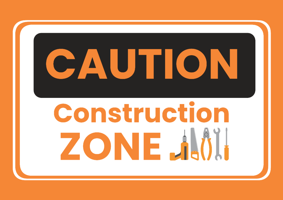 Free Construction Sign Templates Editable And Printable