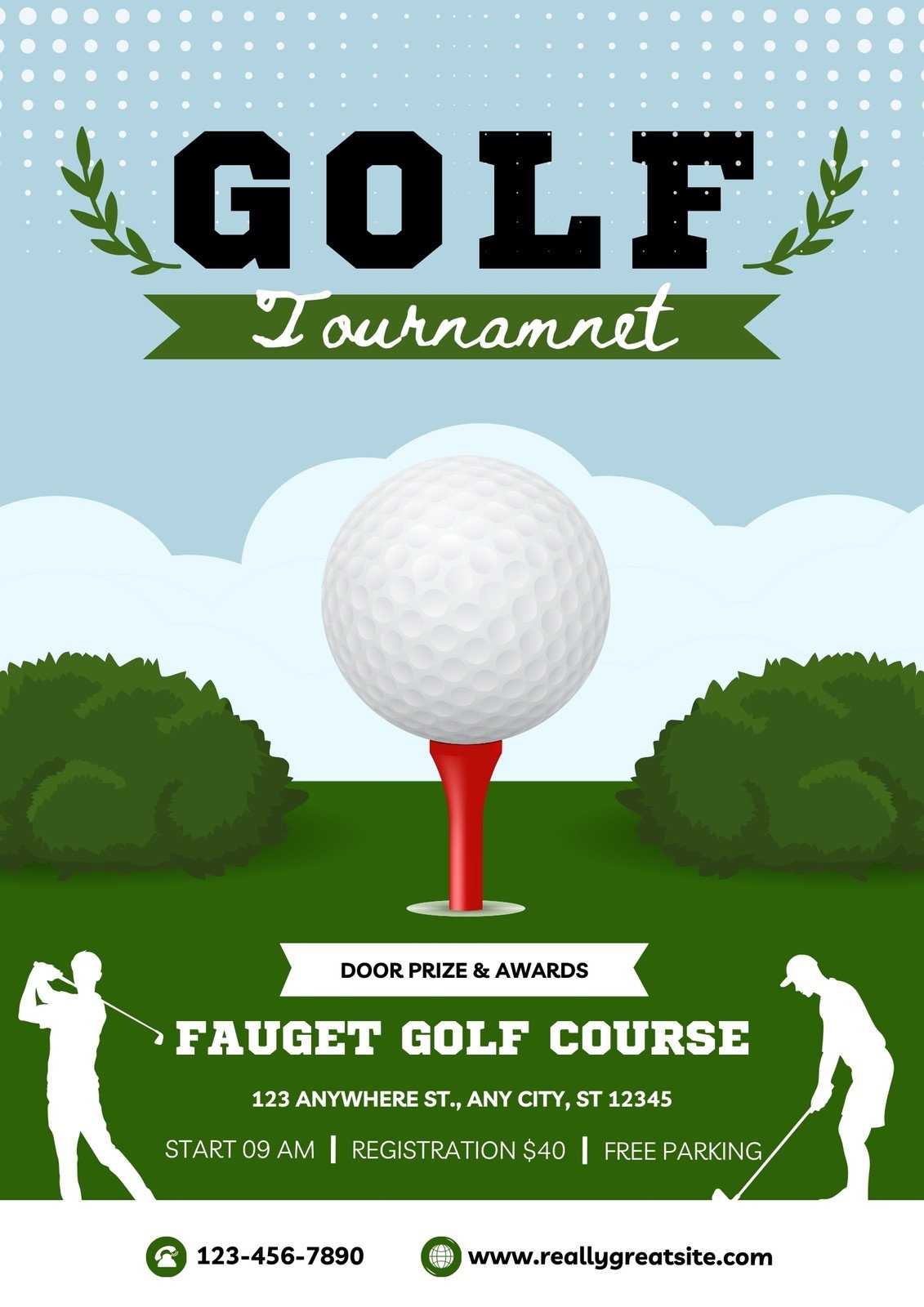 Free Customizable Golf Tournament Flyer Templates Canva