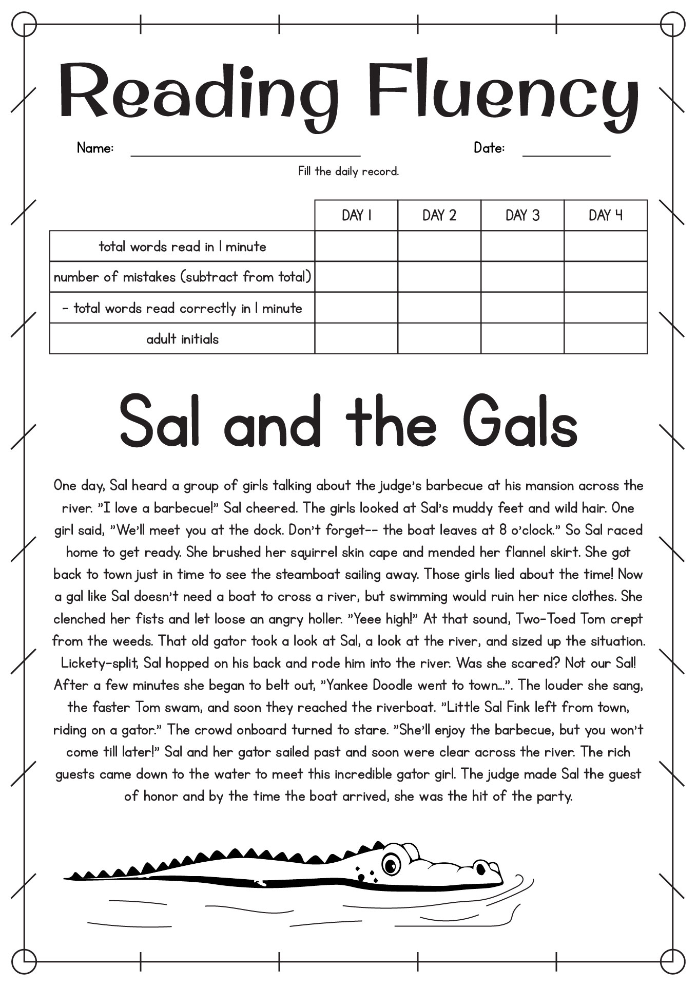 Free Fluency Passages For 4th Grade Download Free Fluency Passages For 4th Grade Png Images Free Worksheets On Clipart Library