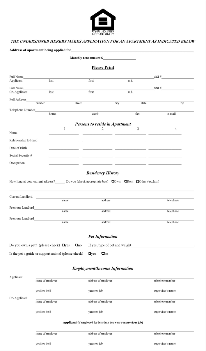 Free Illinois Rental Application Form PDF 144KB 2 Page s Free Illinois Rental Application Form PDF 144KB 2 Page s