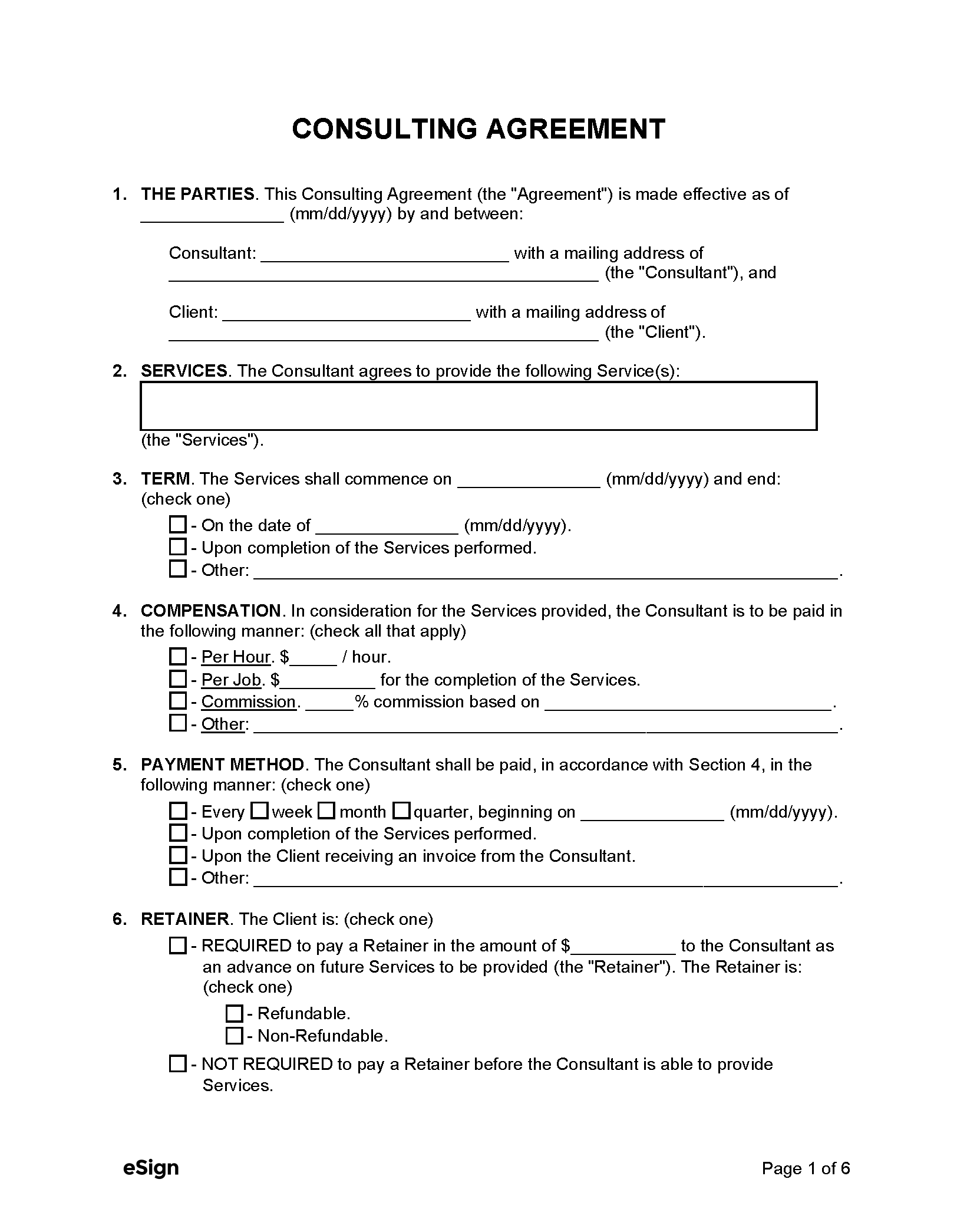 Free Independent Contractor Agreement Templates 8 PDF Word