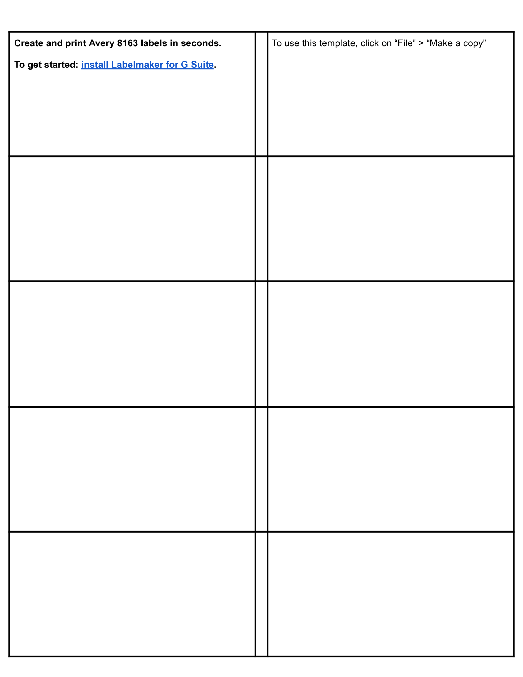 Free Label Template Compatible With Avery 8163 For Google Docs Word PDF