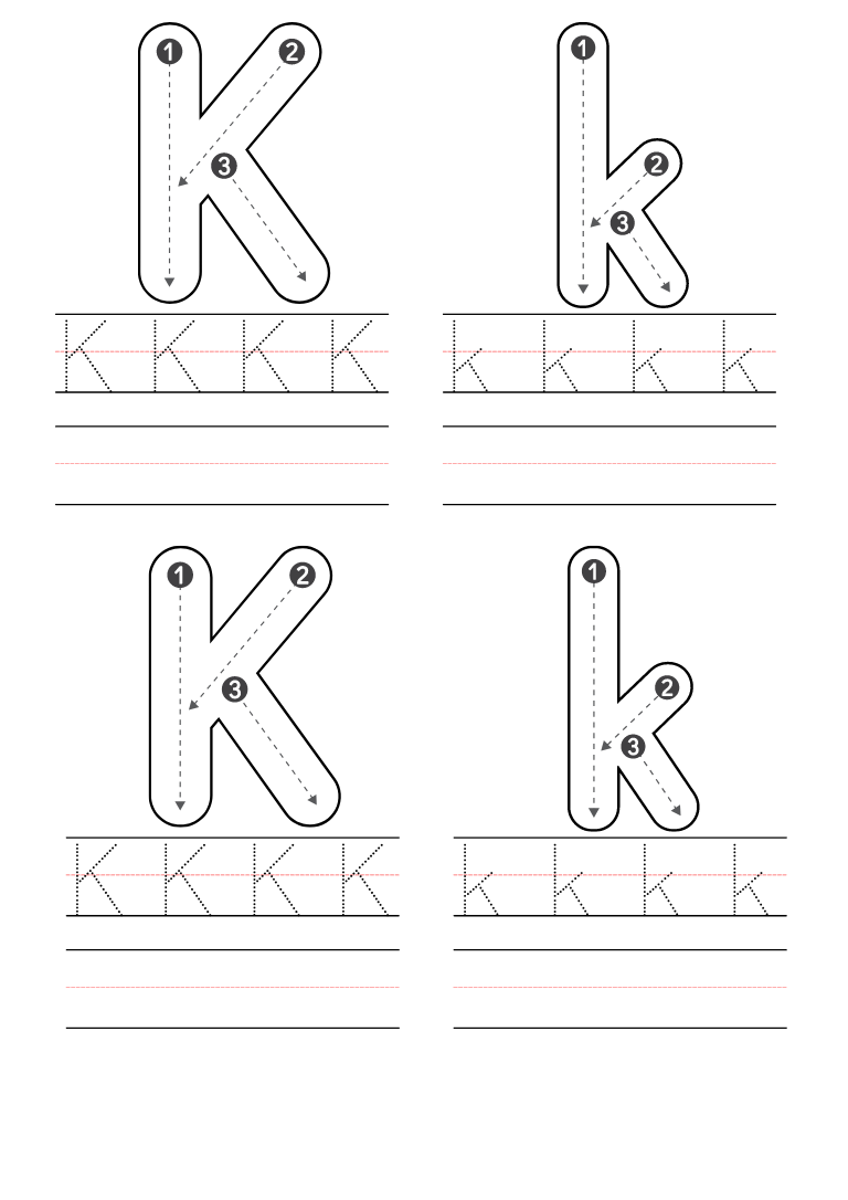 Free Preschool Letter K Worksheets Printable PDF