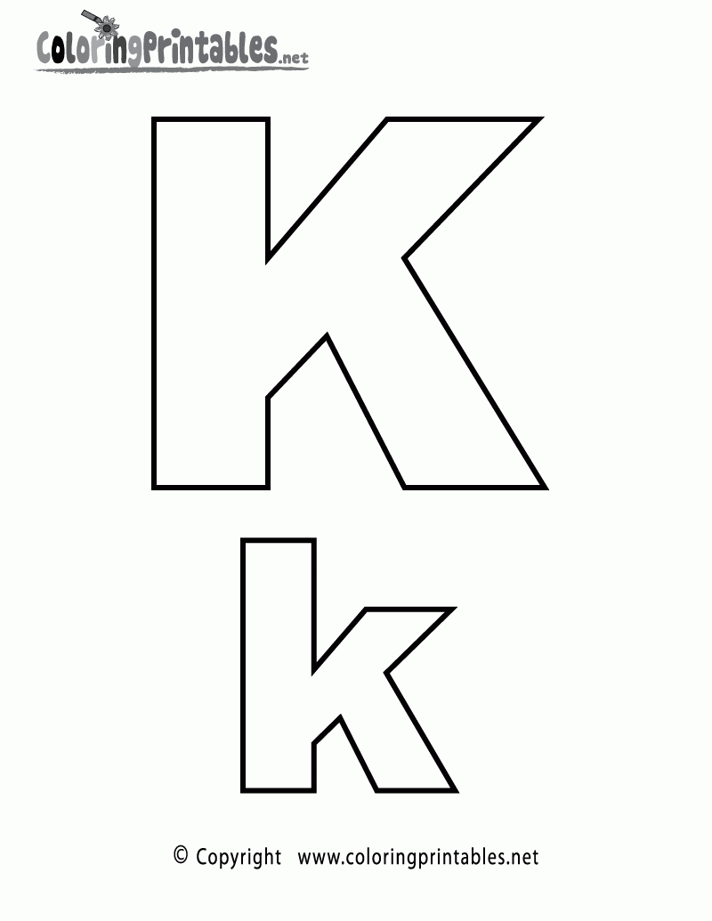 letter k printable
