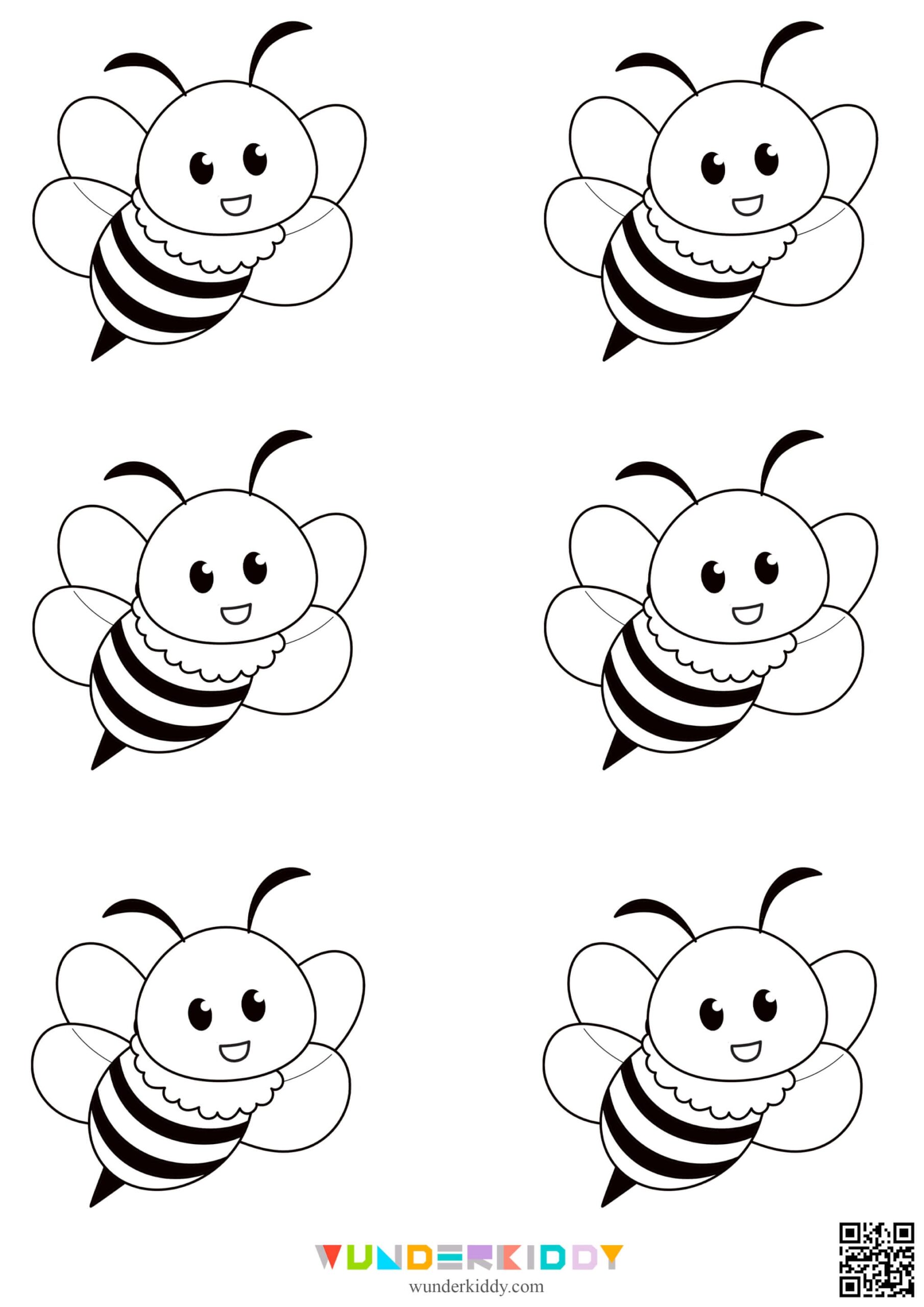 Bee Pattern Printable