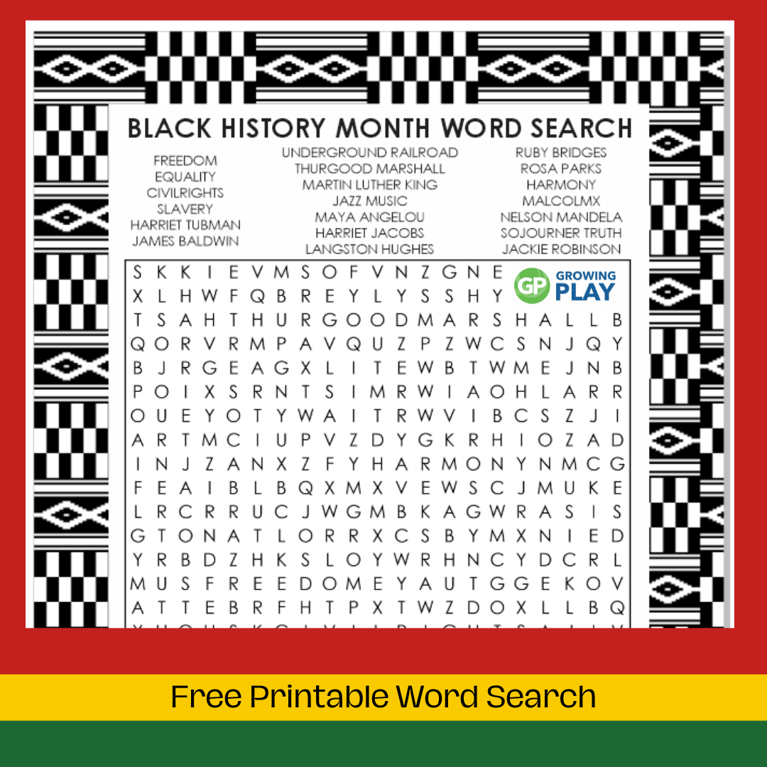 black history month printouts