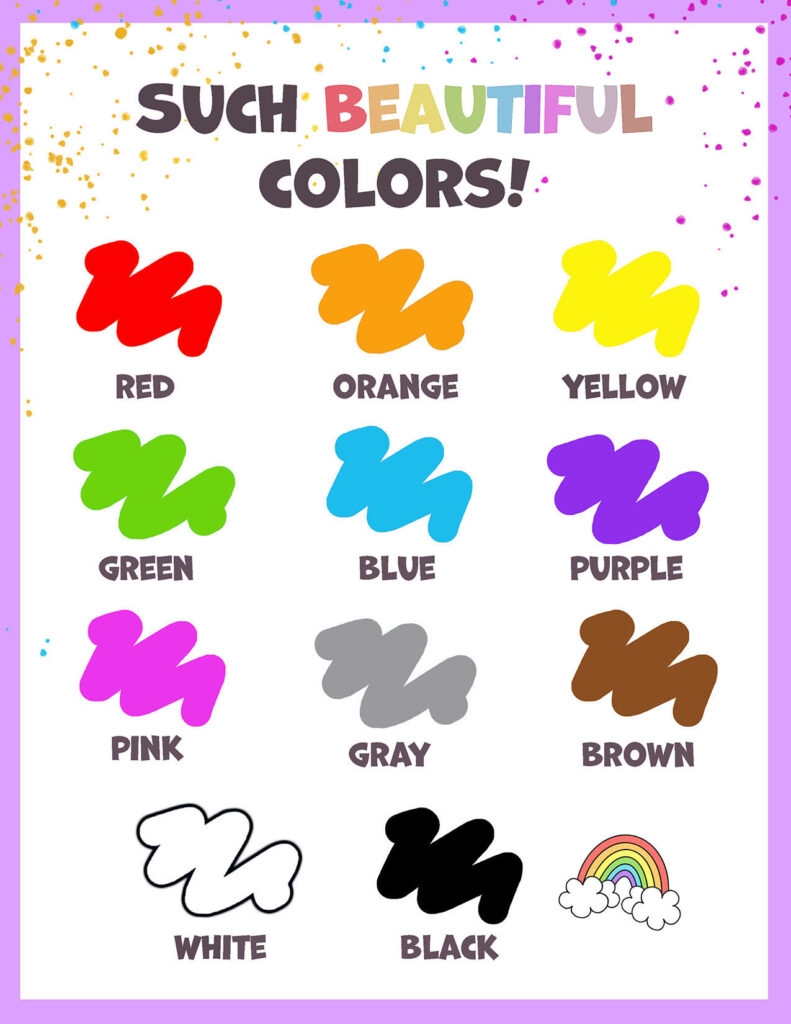 Free Printable Color Chart