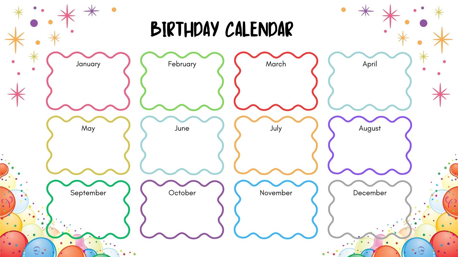 birthday list template