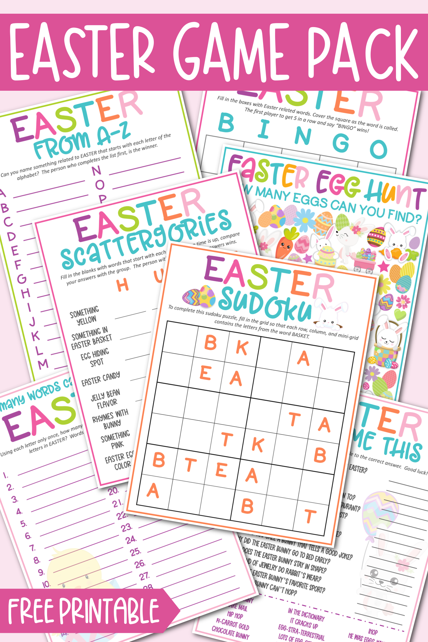 Free Printable Easter Game Pack Kara Creates