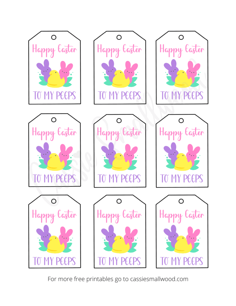 Free Printable Easter Tags 20 Unique Designs Cassie Smallwood