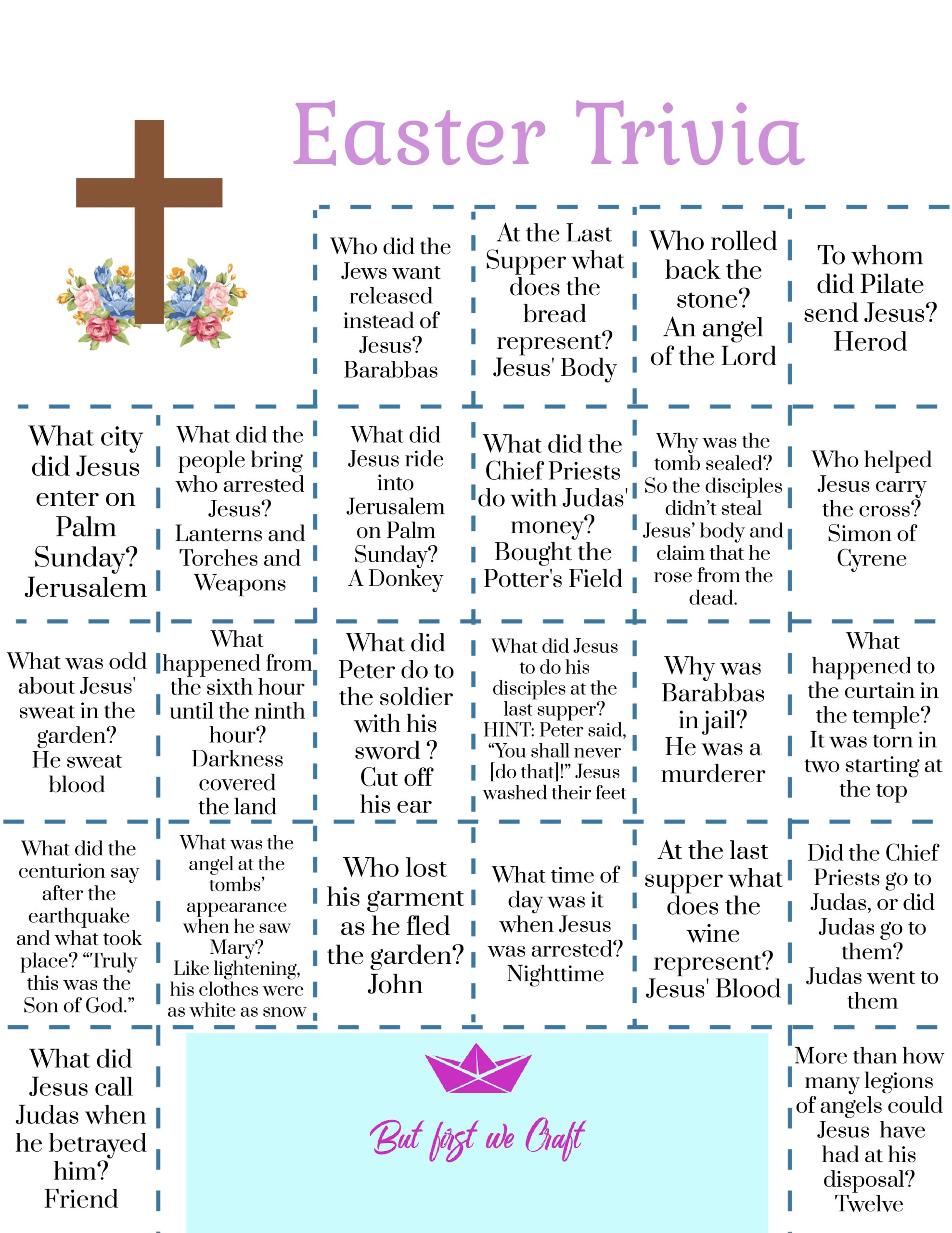 Easter Trivia Questions Printable