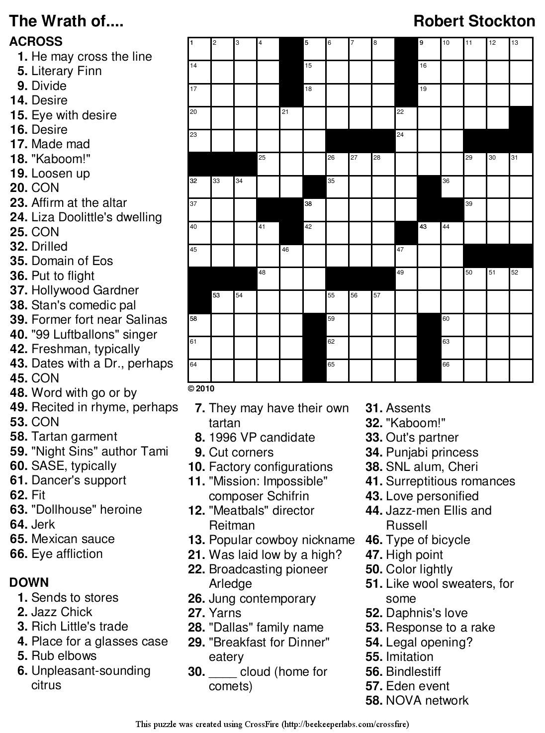 crossword puzzles for beginners