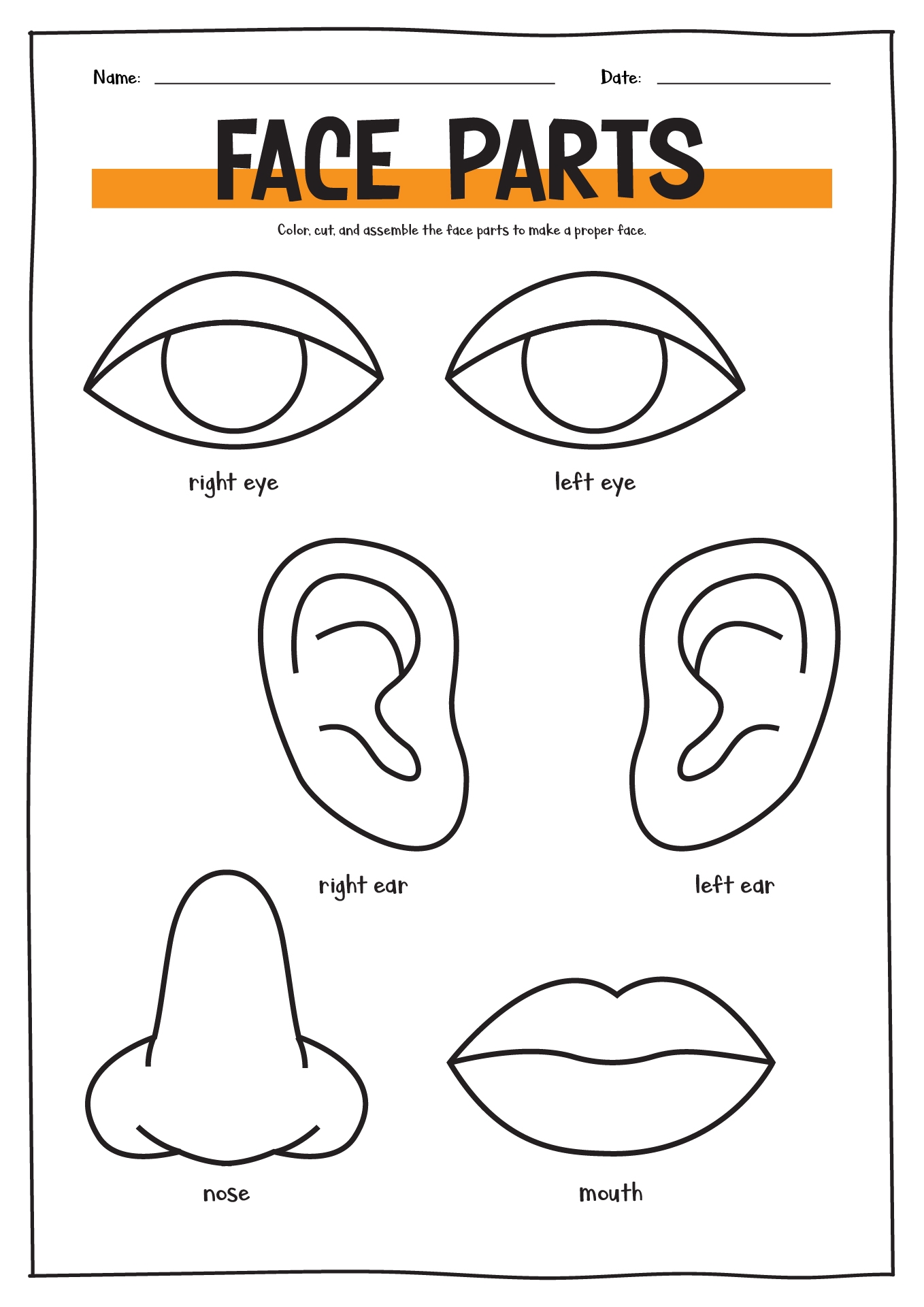 Free Printable Face Worksheet Download Free Printable Face Worksheet Png Images Free Worksheets On Clipart Library