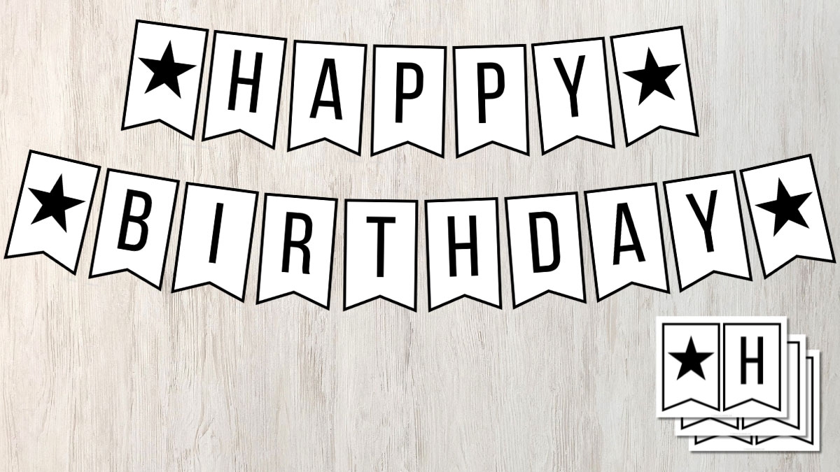 Free Happy Birthday Sign Printable