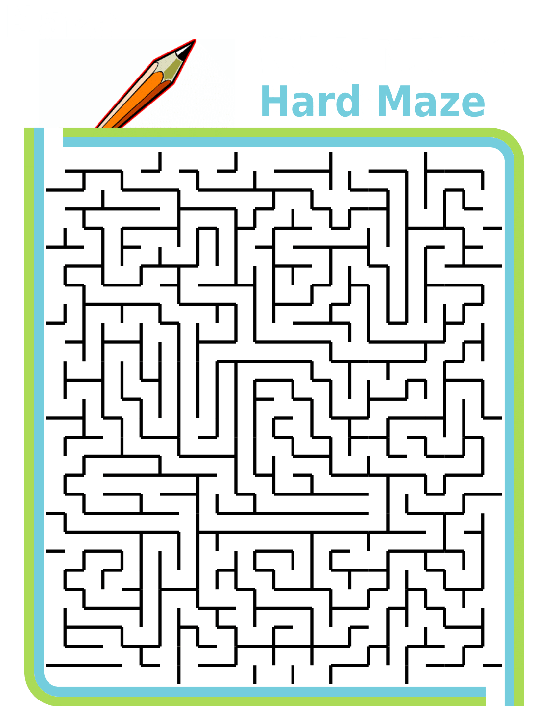 Hard Mazes For Kids
