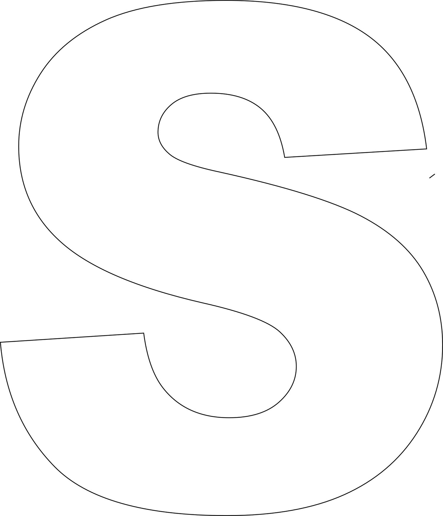 big letters to print and cut out pdf