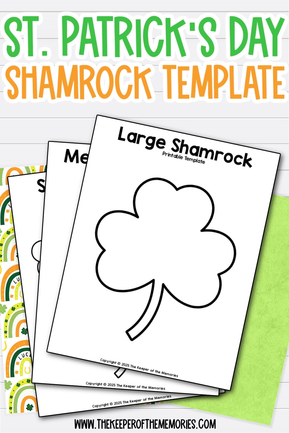 Free Printable Shamrock Template The Keeper Of The Memories Free Printable Shamrock Template The Keeper Of The Memories
