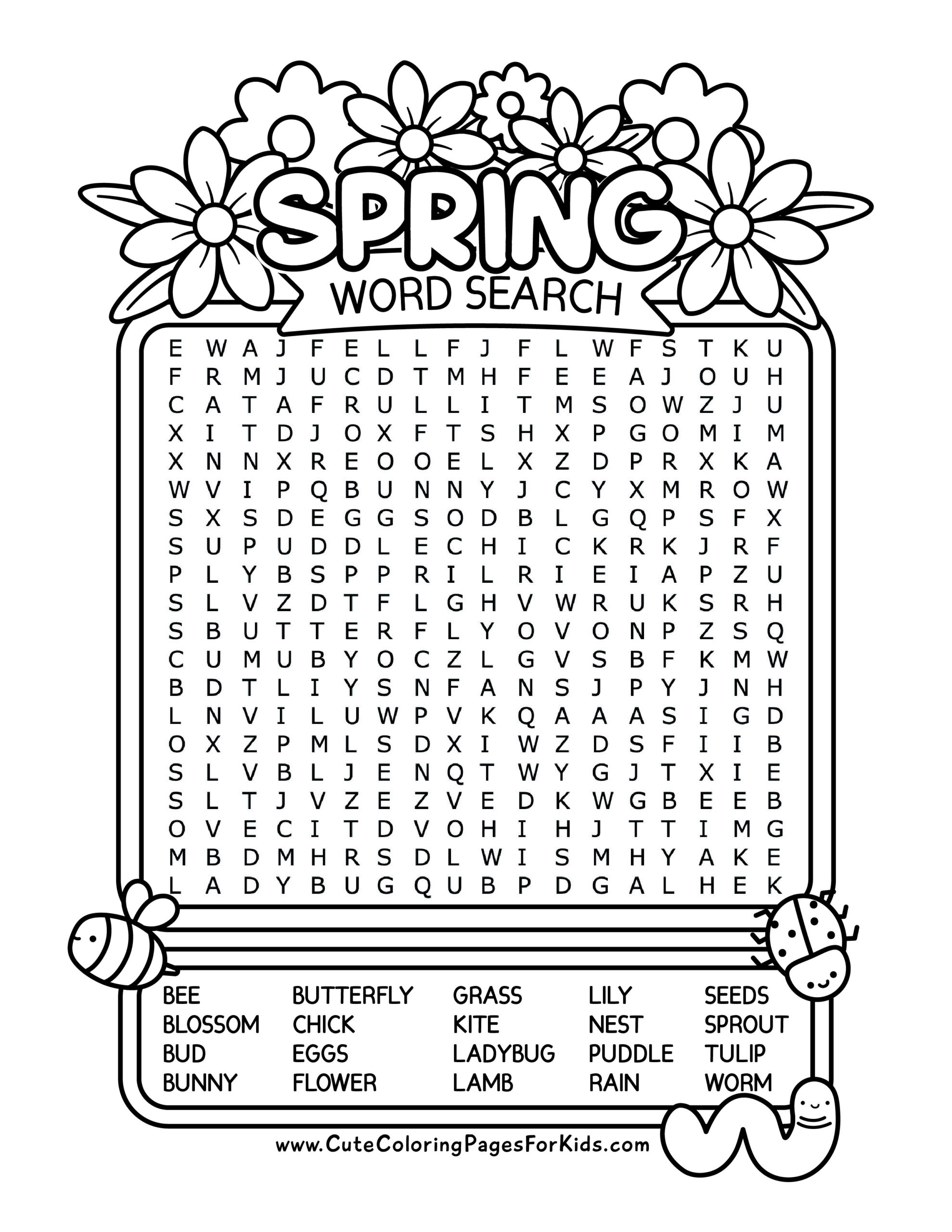 word searches printable free