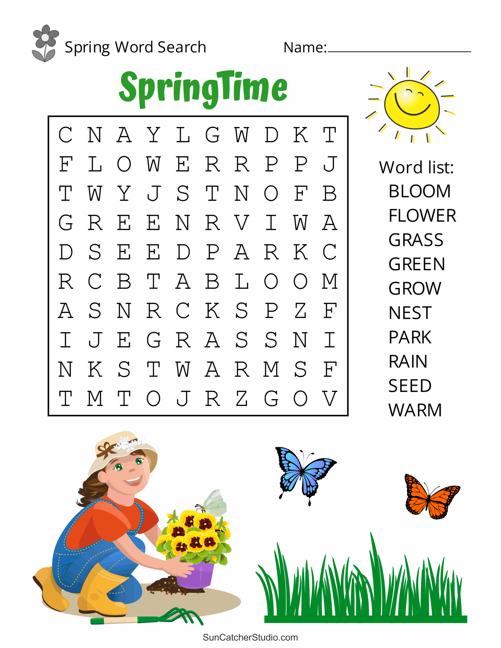 Free Printable Spring Word Search Puzzles Free Printables Monograms Design Tools Patterns DIY Projects Free Printable Spring Word Search Puzzles Free Printables Monograms Design Tools Patterns DIY Projects