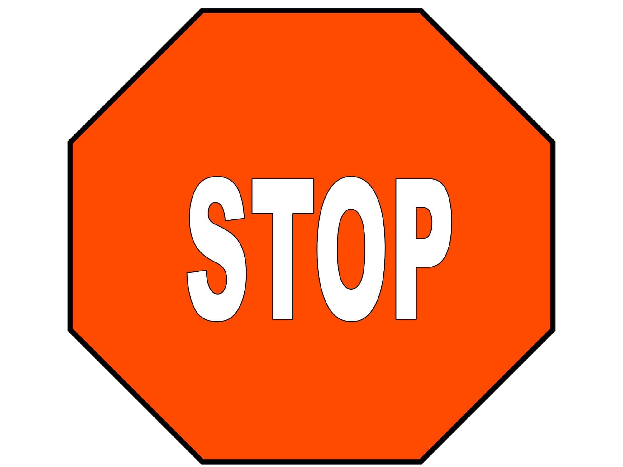 Free Printable Stop Sign Templates Word PDF Blank Editable Free Printable Stop Sign Templates Word PDF Blank Editable