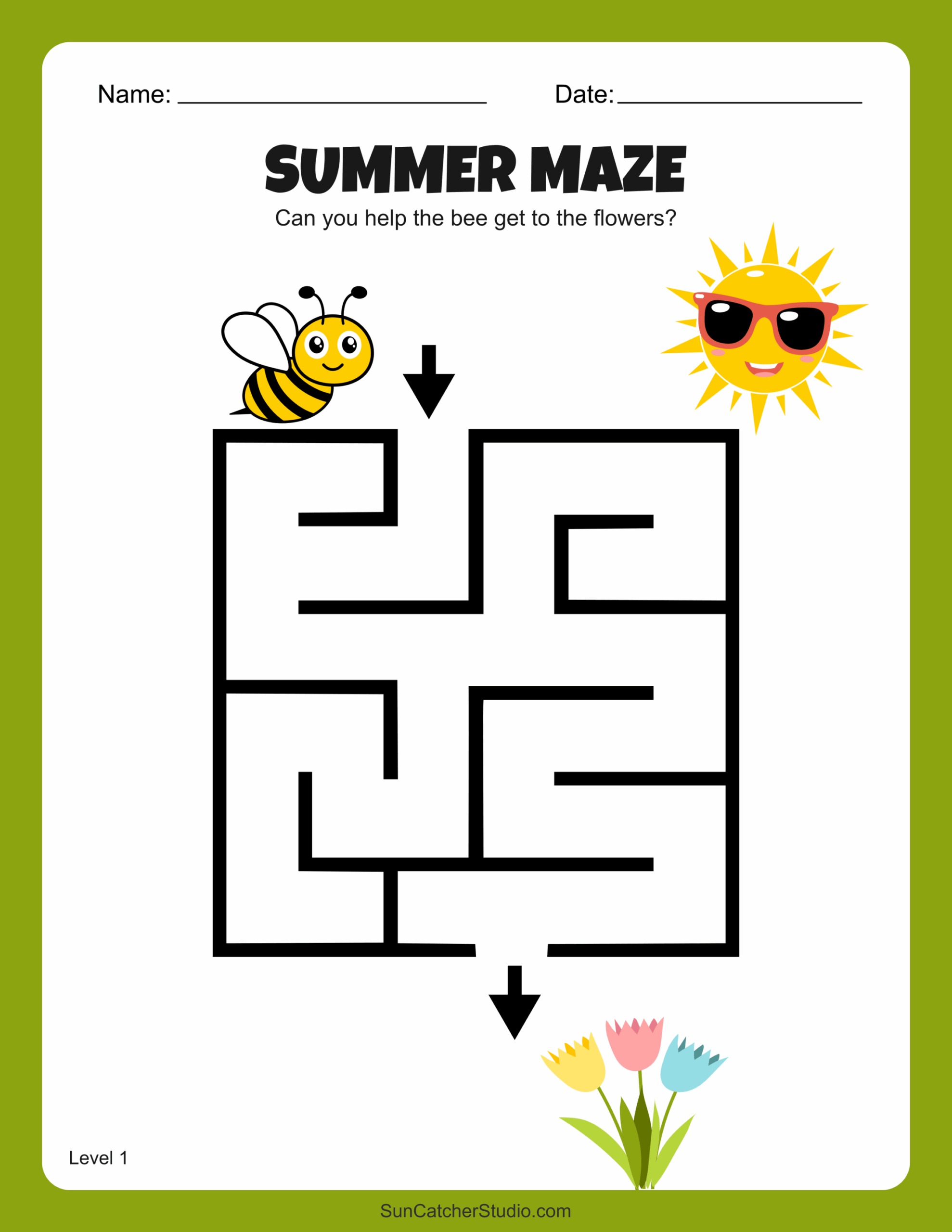 Free Printable Summer Maze Worksheets And Puzzles Free Printables Monograms Design Tools Patterns DIY Projects