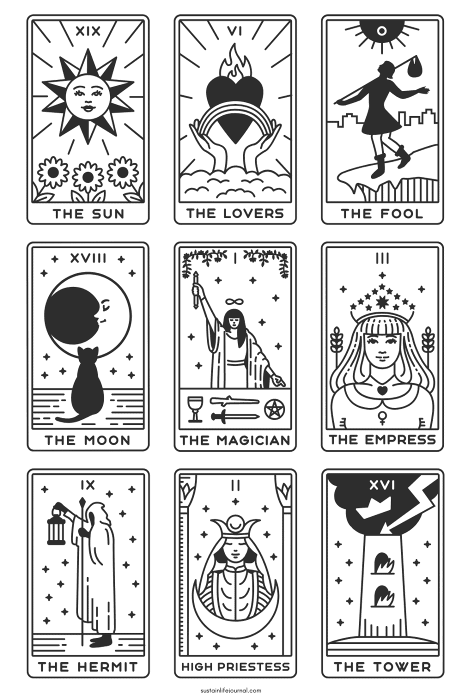 Print Out Tarot Cards