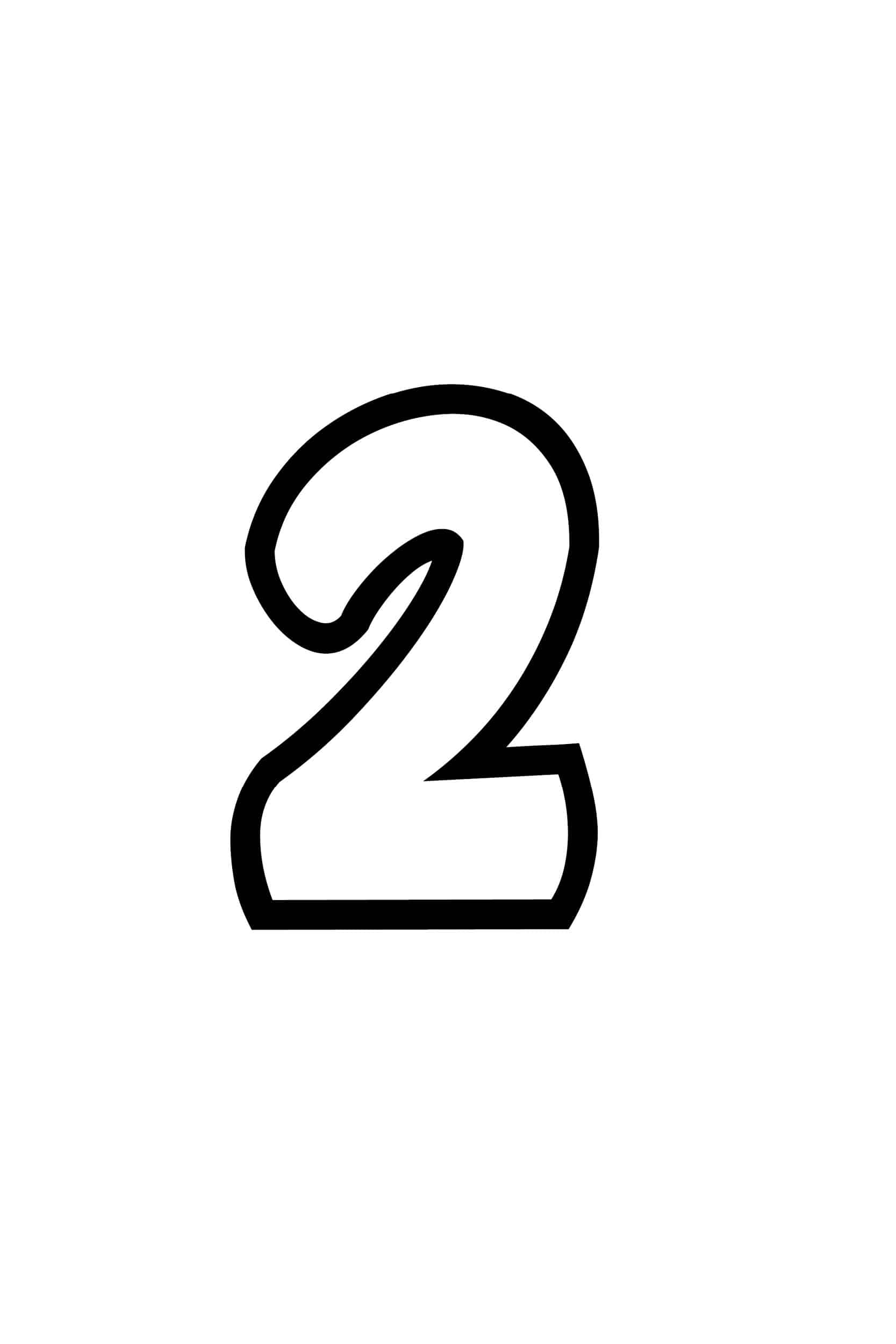 Number 2 Printable
