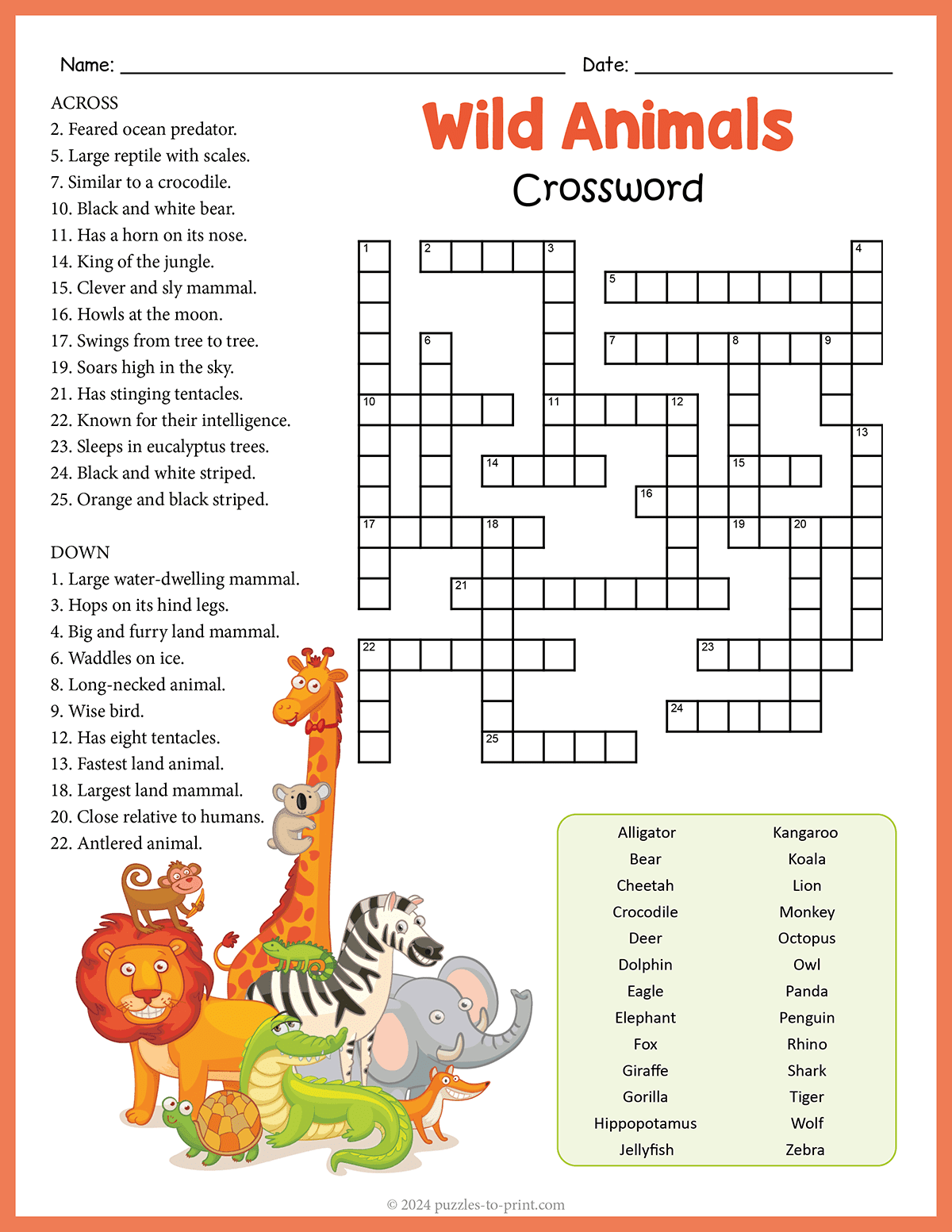 crossword puzzles pdf printable