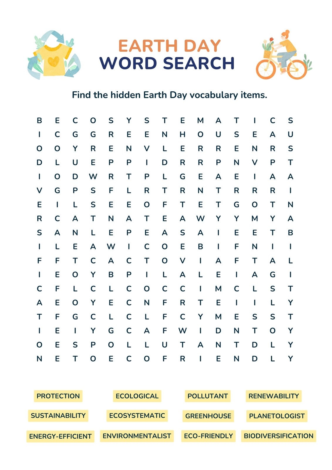 Free Printable Word Search Worksheet Templates Canva