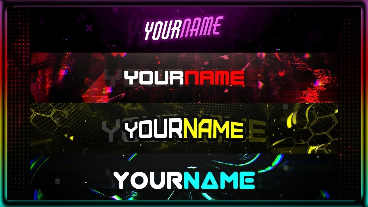 FREE YouTube Gaming Banner Template Pack 2021 YouTube