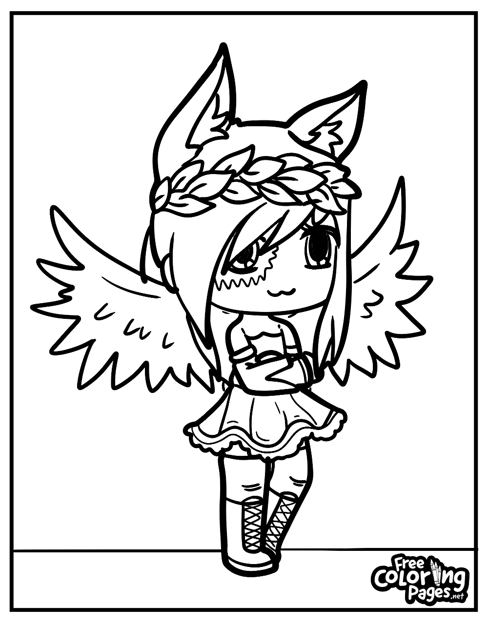 Gacha Life Coloring Pages Free Coloring Pages