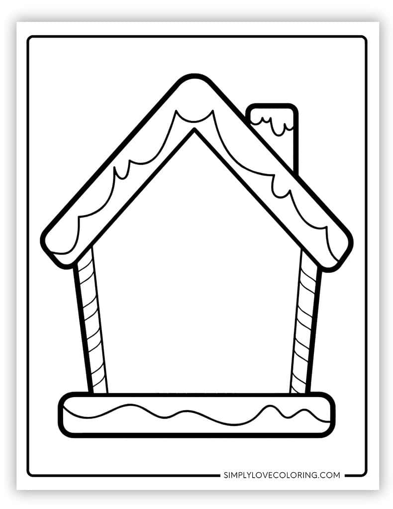 Gingerbread House Templates Free PDF Printables Simply Love Coloring