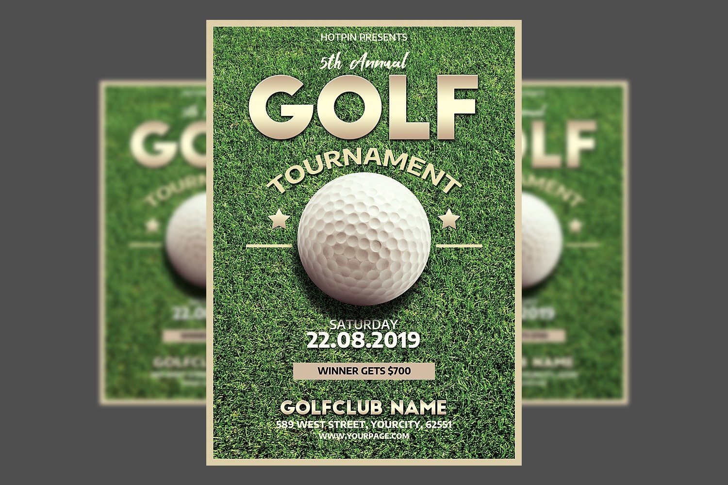 golf tournament flyer template free