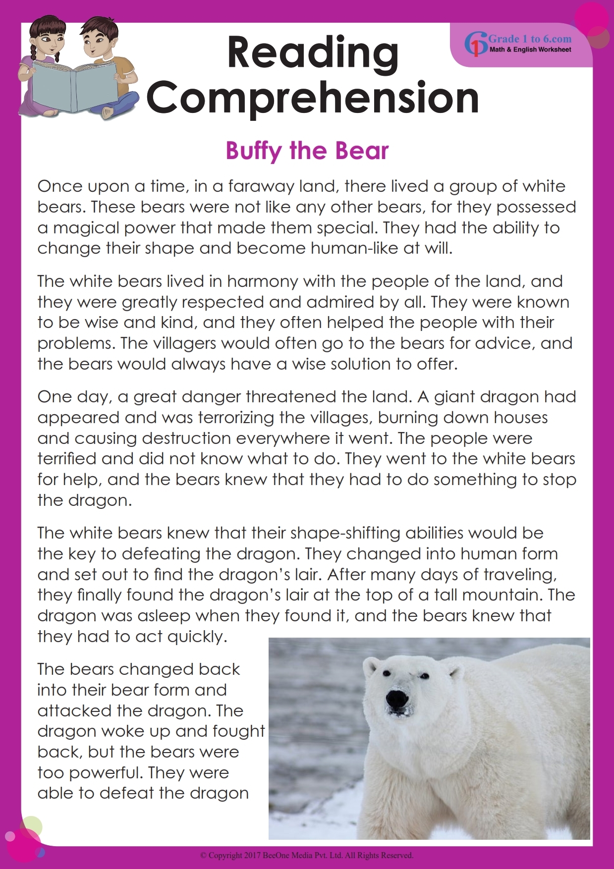 Reading Comprehension Grade 4