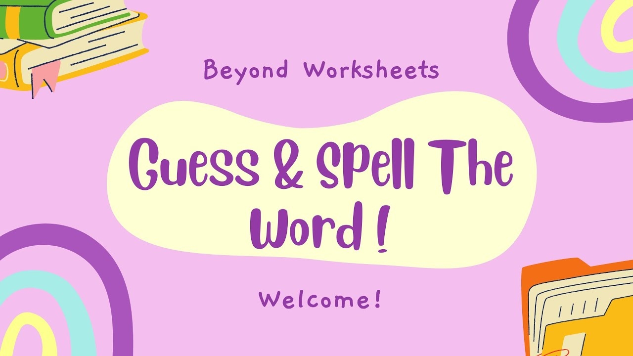 Guess And Spell The Word Episode 8 YouTube