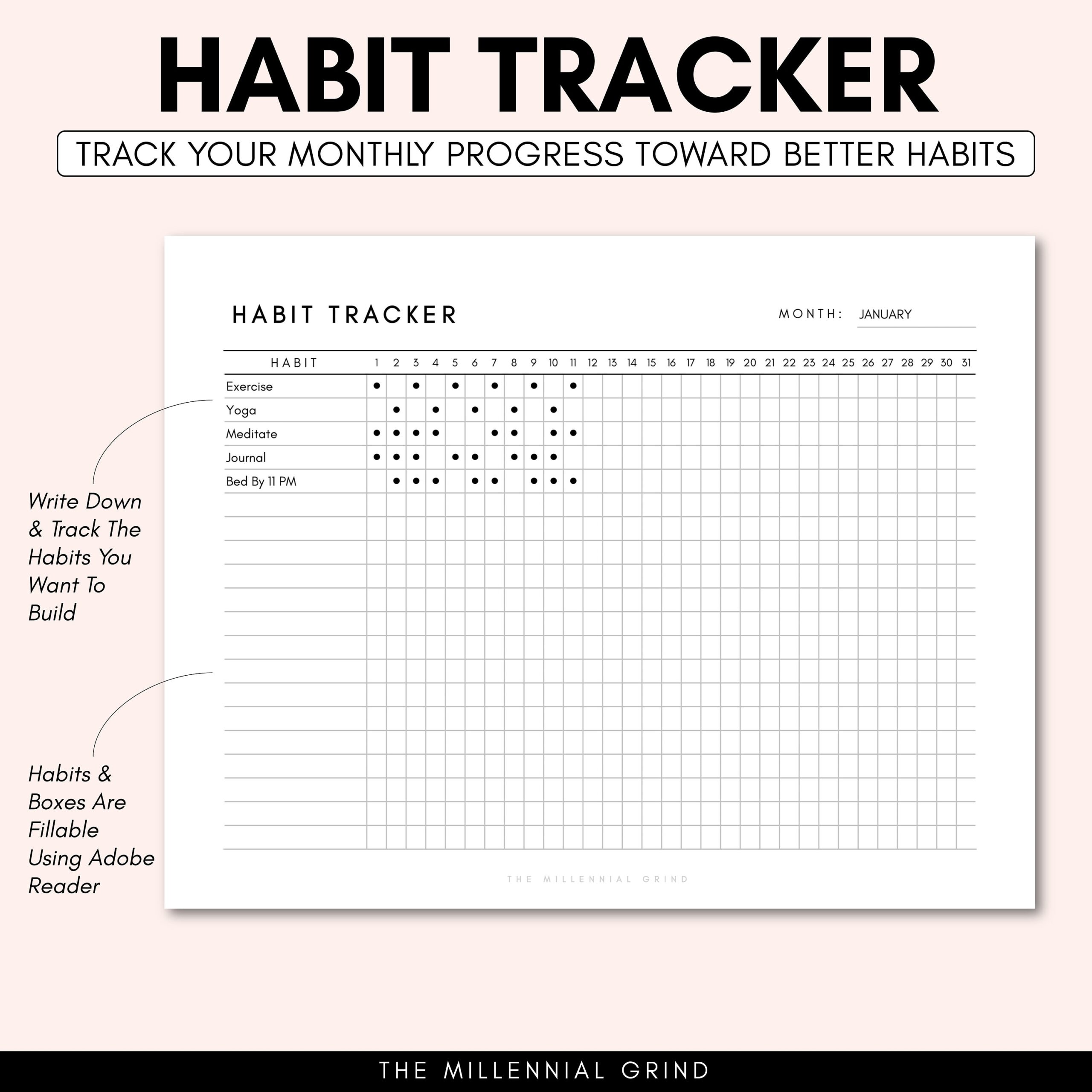 Habit Journal Template