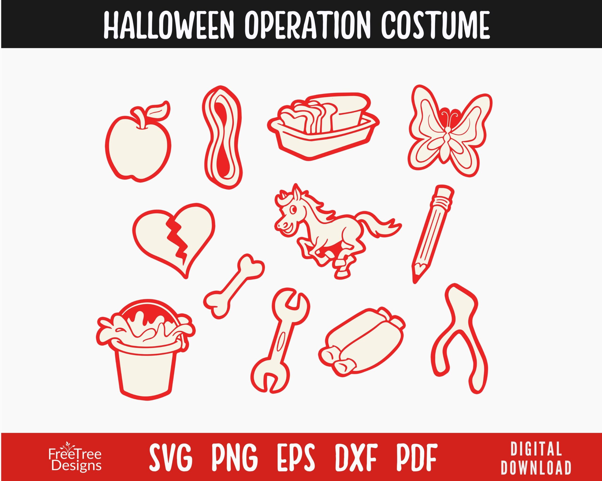 operation game costume template