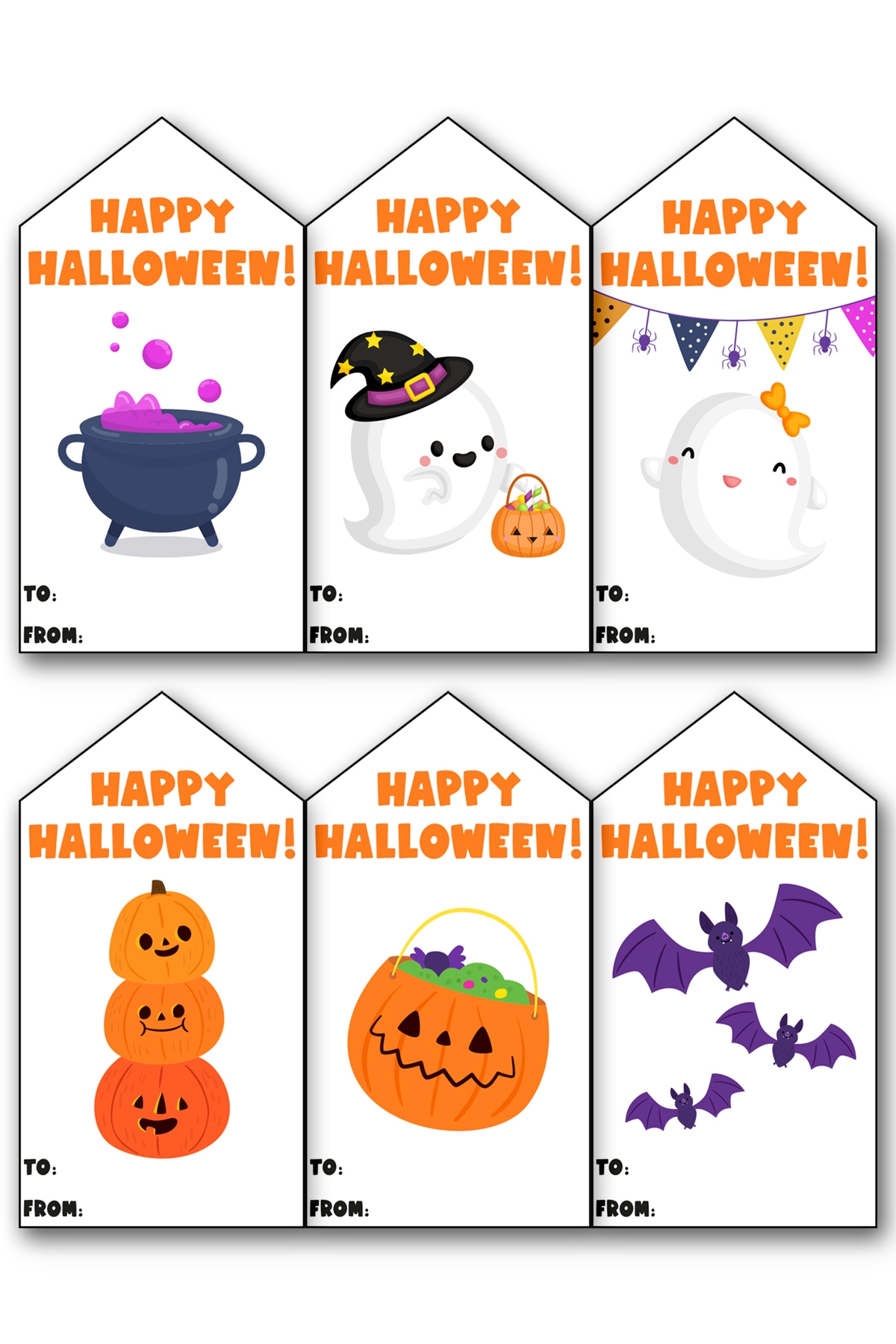 Happy halloween printable tags example 01 Mom Envy