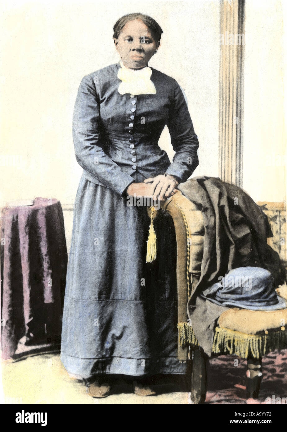 Harriet Tubman The Moses Of Her People Hand colored Halftone Of A Photograph Stock Photo Alamy
