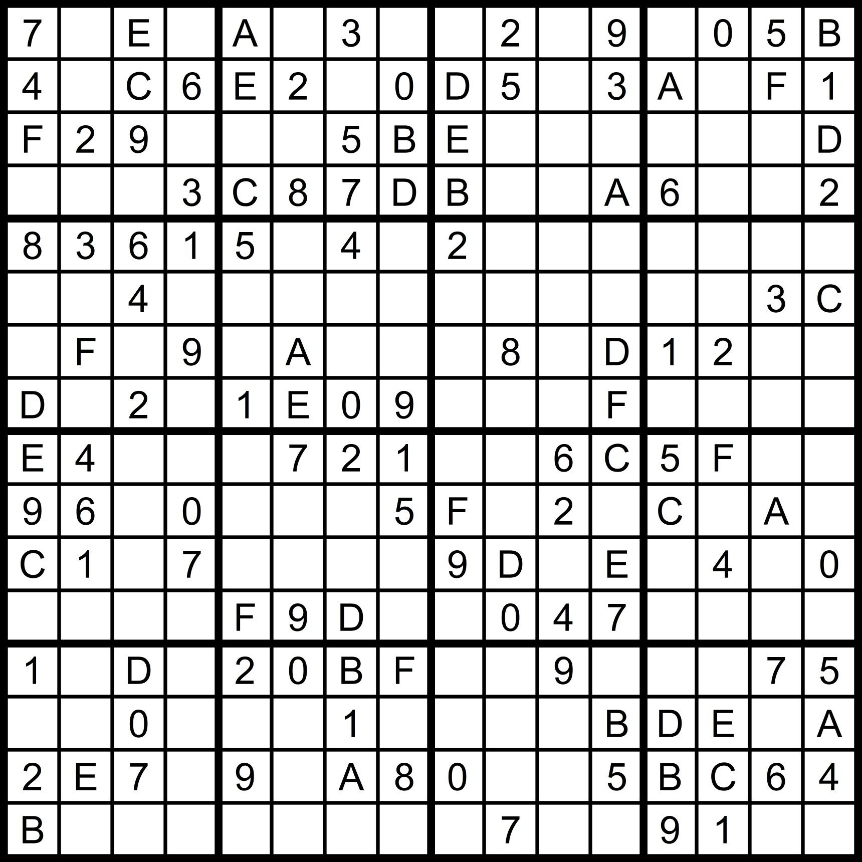 Hexadoku Sudoku 16x16 16x16 Sudoku Sudoku Print Mega Sudoku Digital Download Sudoku 16 Sudoku Hard Big Sudoku Sudoku Download vol 2 Etsy