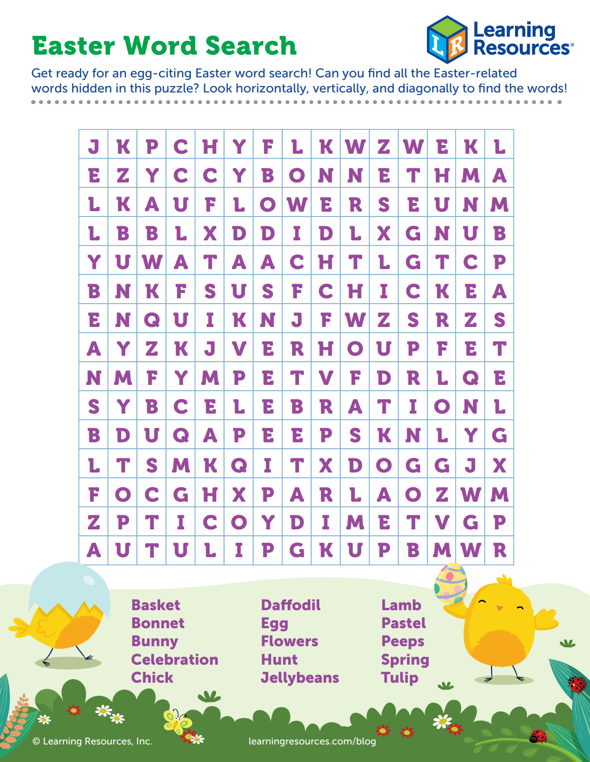 Printable Easter Word Search