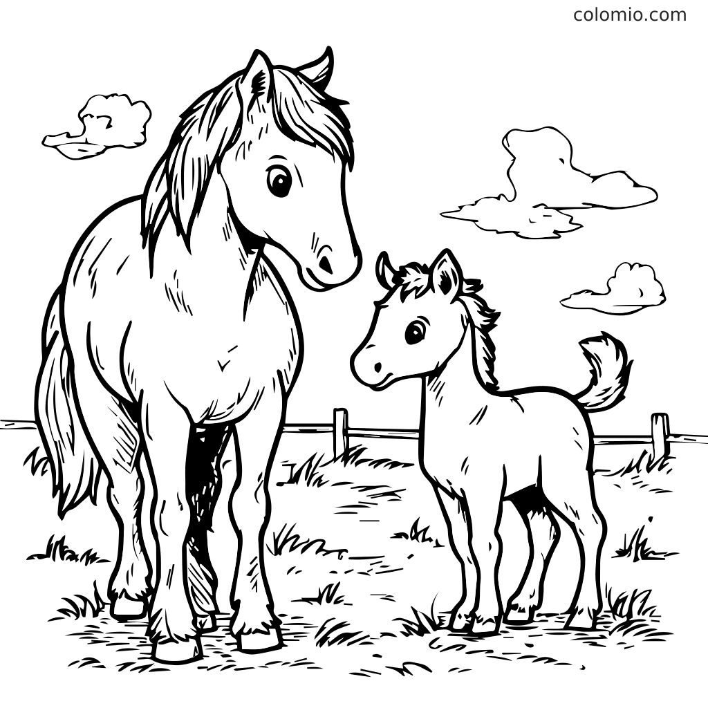 Horses Coloring Pages Free Printable Horse Coloring Sheets