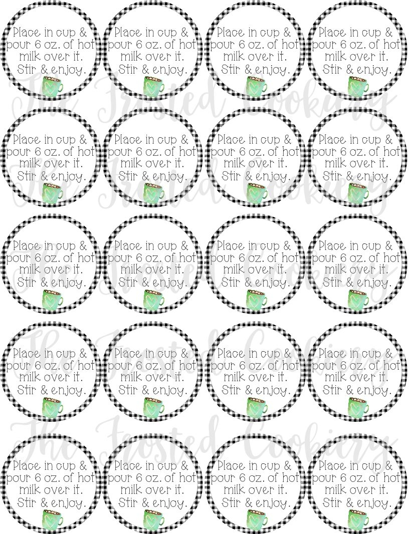 hot chocolate bombs instructions printable